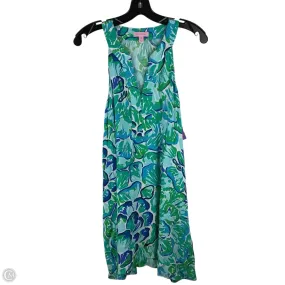 Dress Designer By Lilly Pulitzer In Blue & Green, Size: S