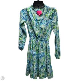 Dress Designer By Lilly Pulitzer In Blue & Green, Size: Xxs