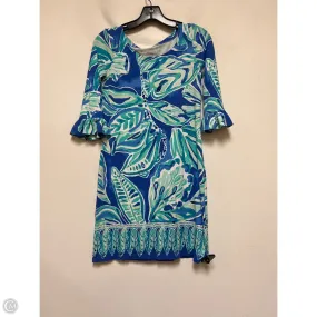 Dress Designer By Lilly Pulitzer In Blue & Green, Size: Xxs