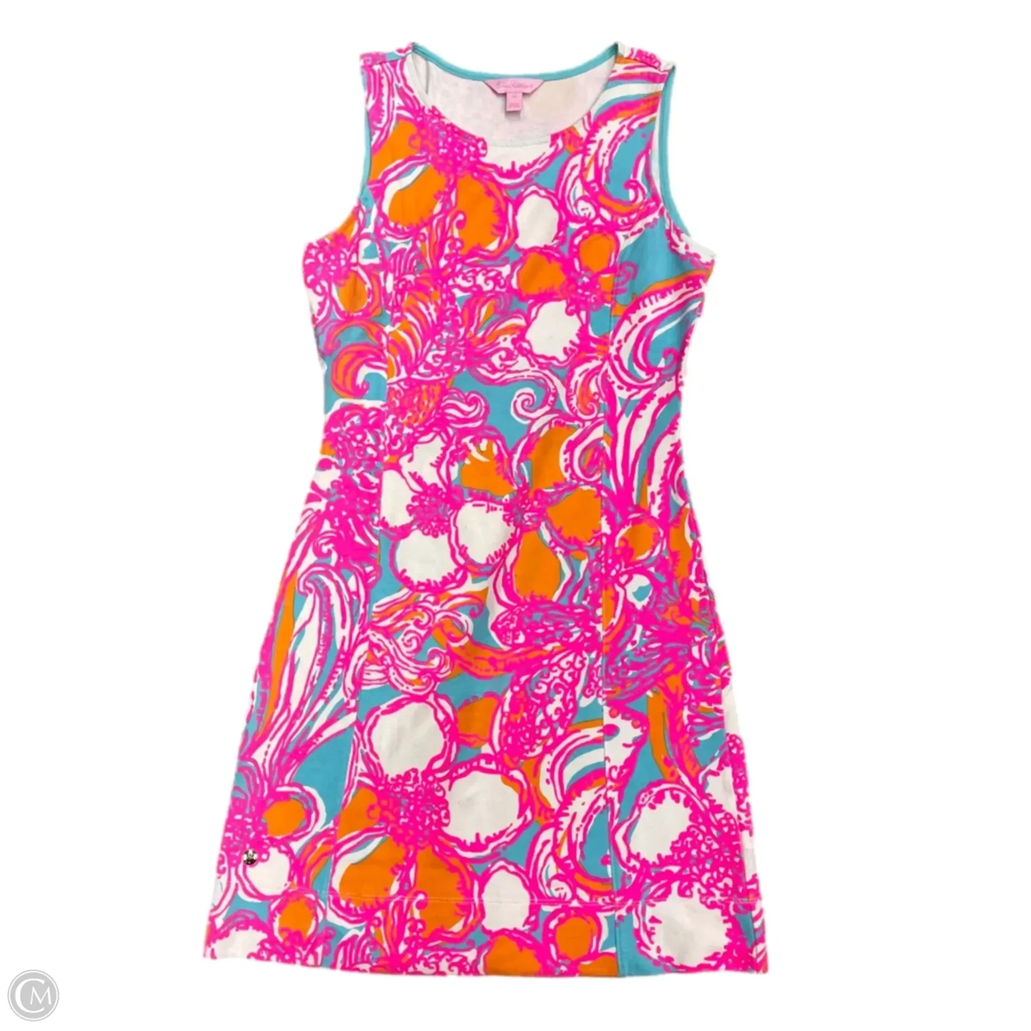Dress Designer By Lilly Pulitzer In Blue & Orange, Size: Xs