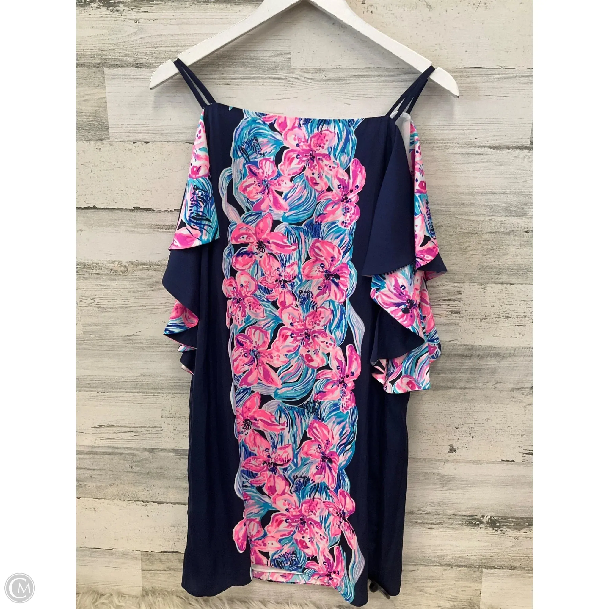 Dress Designer By Lilly Pulitzer In Blue & Pink, Size: L