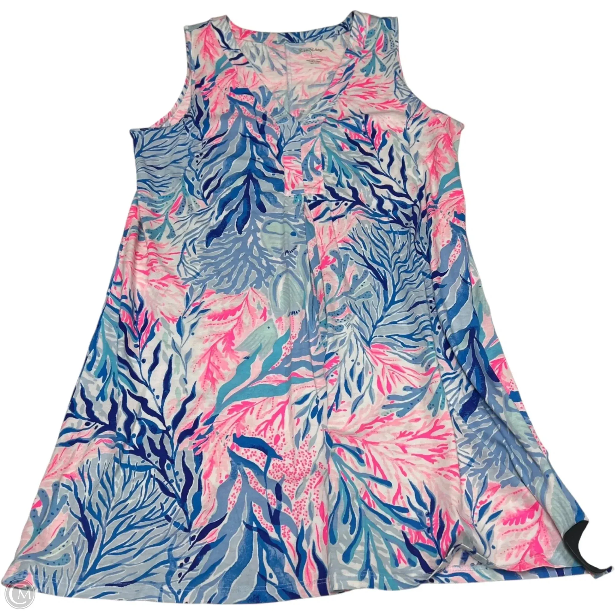 Dress Designer By Lilly Pulitzer In Blue & Pink, Size: L