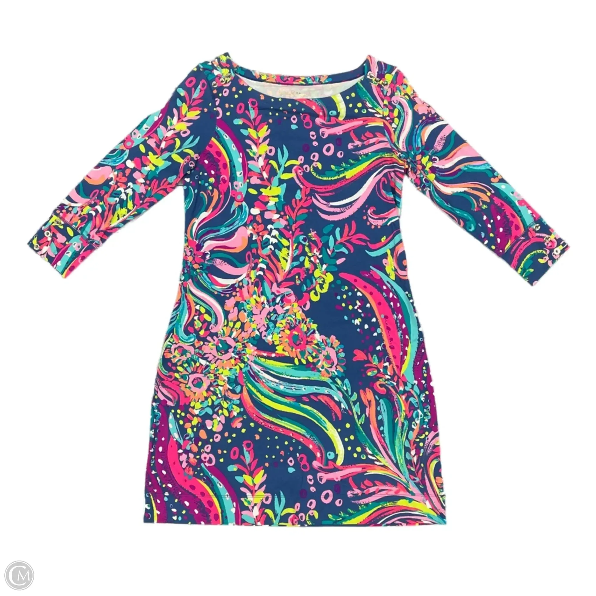Dress Designer By Lilly Pulitzer In Blue & Pink, Size: M