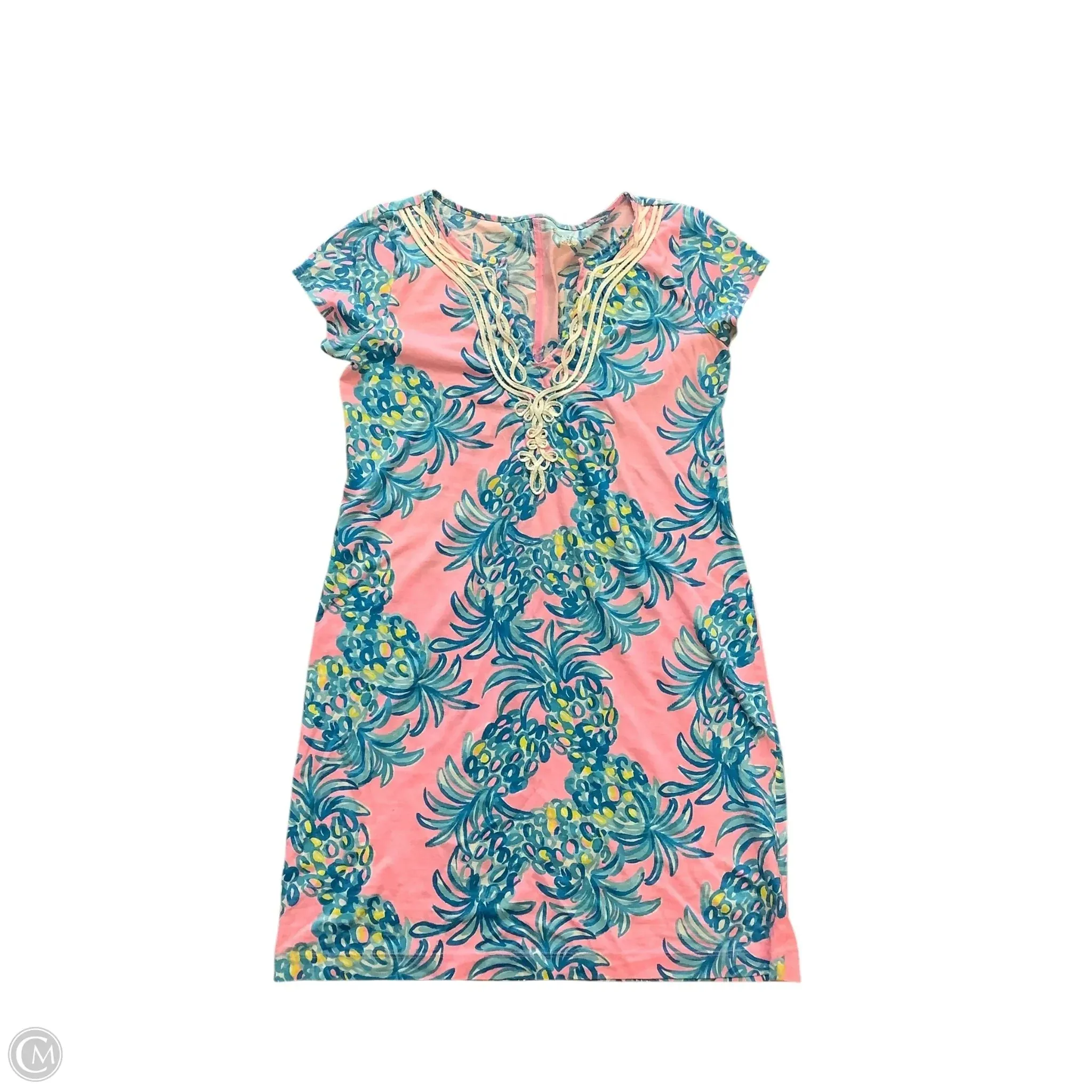 Dress Designer By Lilly Pulitzer In Blue & Pink, Size: M