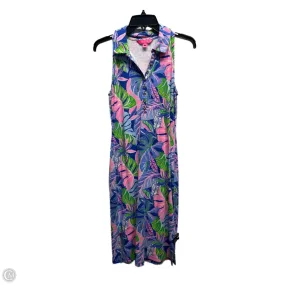 Dress Designer By Lilly Pulitzer In Blue & Pink, Size: S