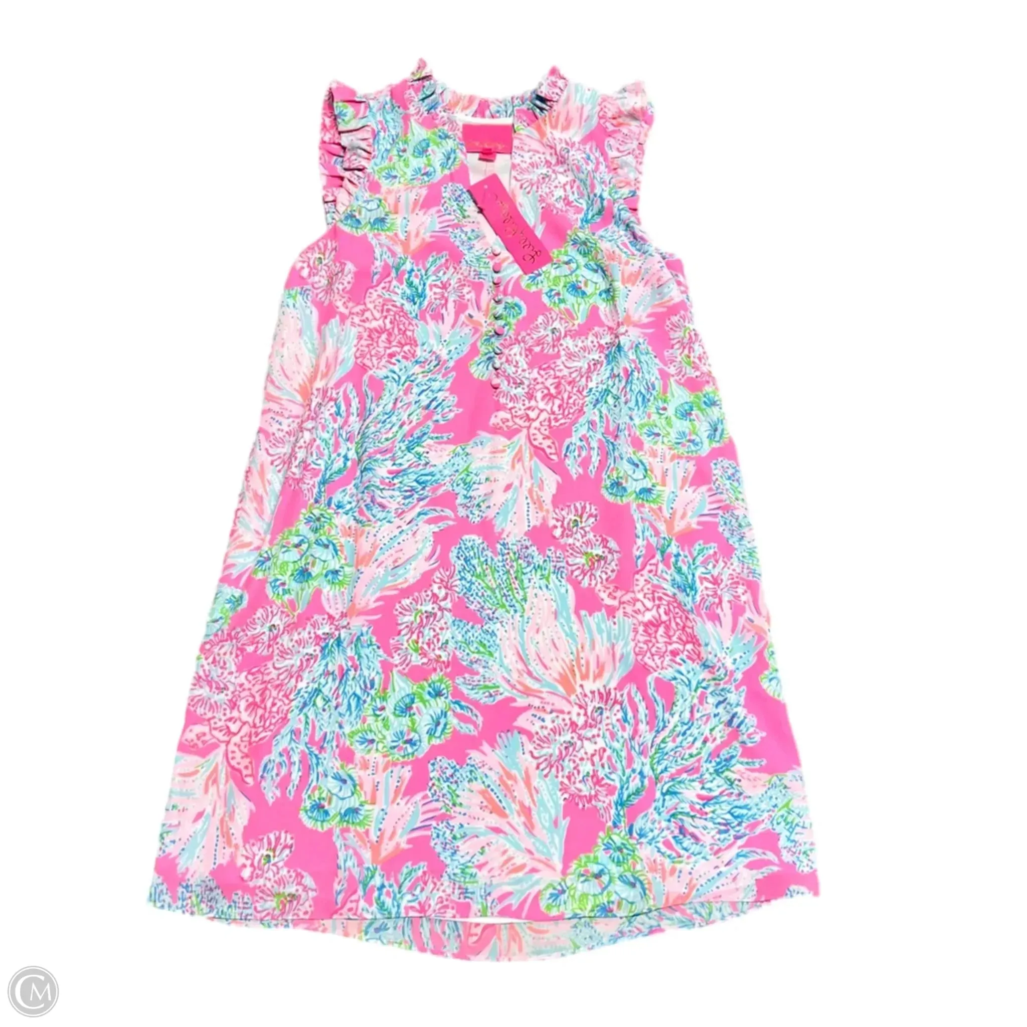 Dress Designer By Lilly Pulitzer In Blue & Pink, Size: S