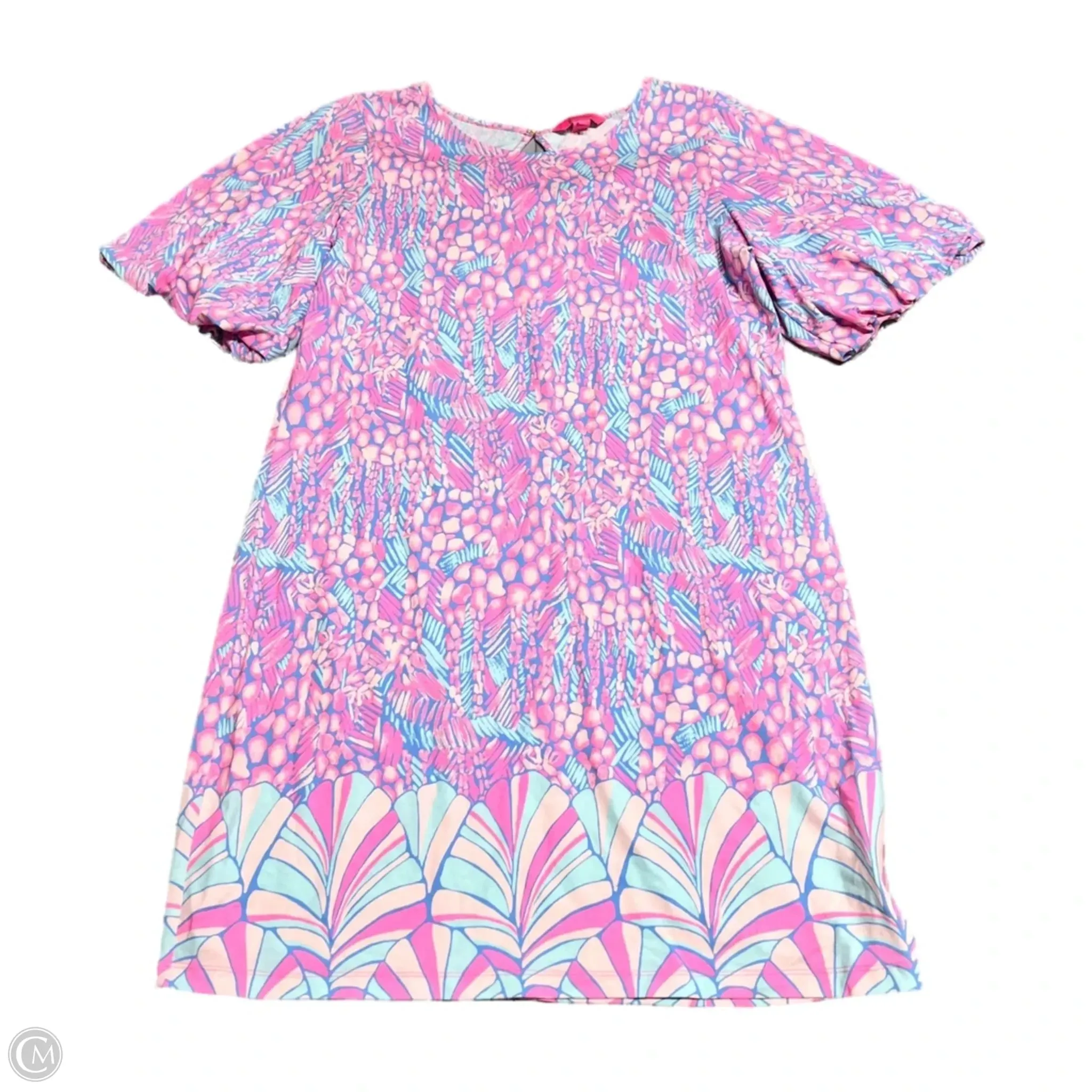 Dress Designer By Lilly Pulitzer In Blue & Pink, Size: Xl