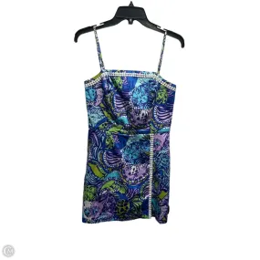 Dress Designer By Lilly Pulitzer In Blue & Purple, Size: 4