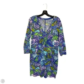 Dress Designer By Lilly Pulitzer In Blue & Purple, Size: M