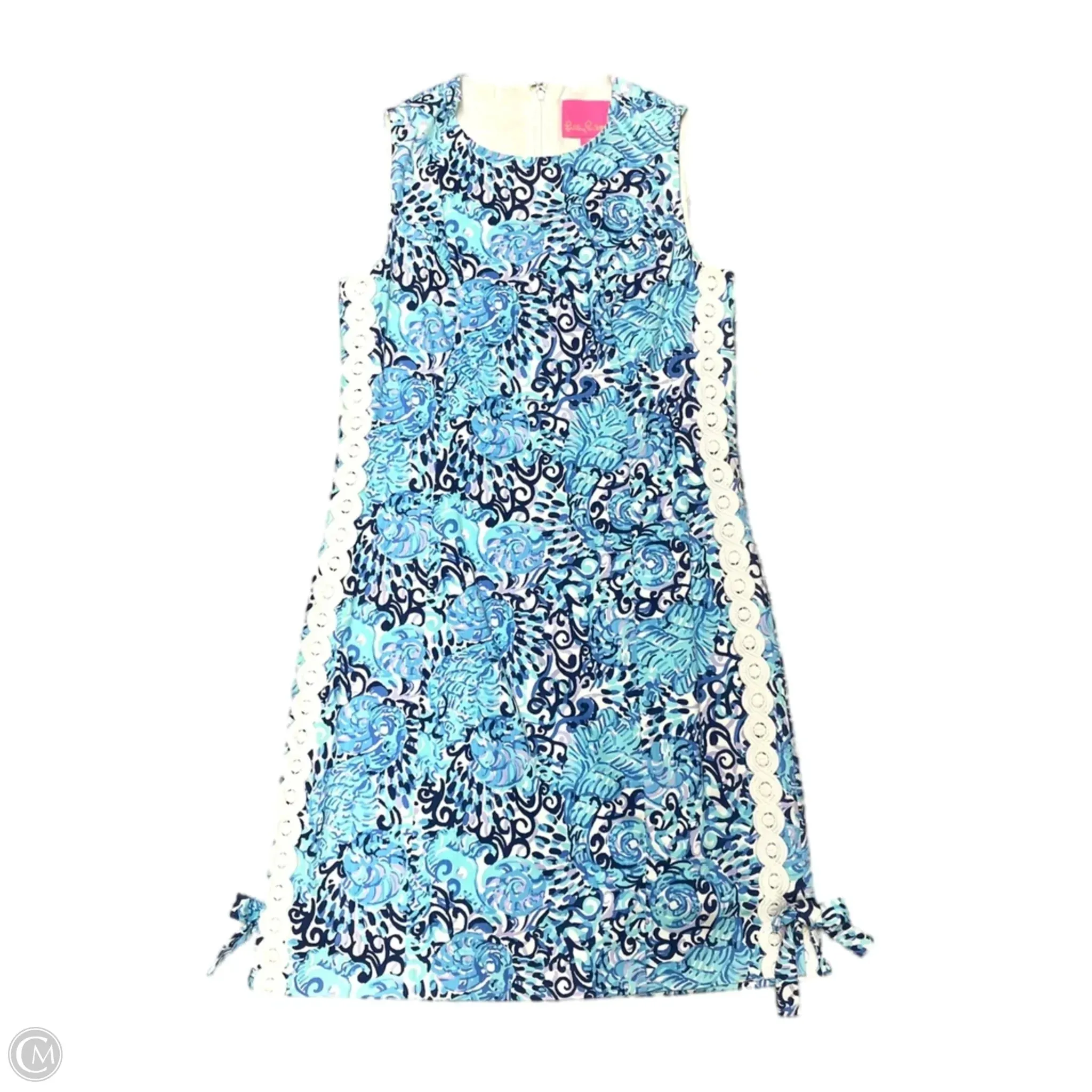 Dress Designer By Lilly Pulitzer In Blue & White, Size: 2