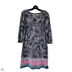 Dress Designer By Lilly Pulitzer In Blue & White, Size: M