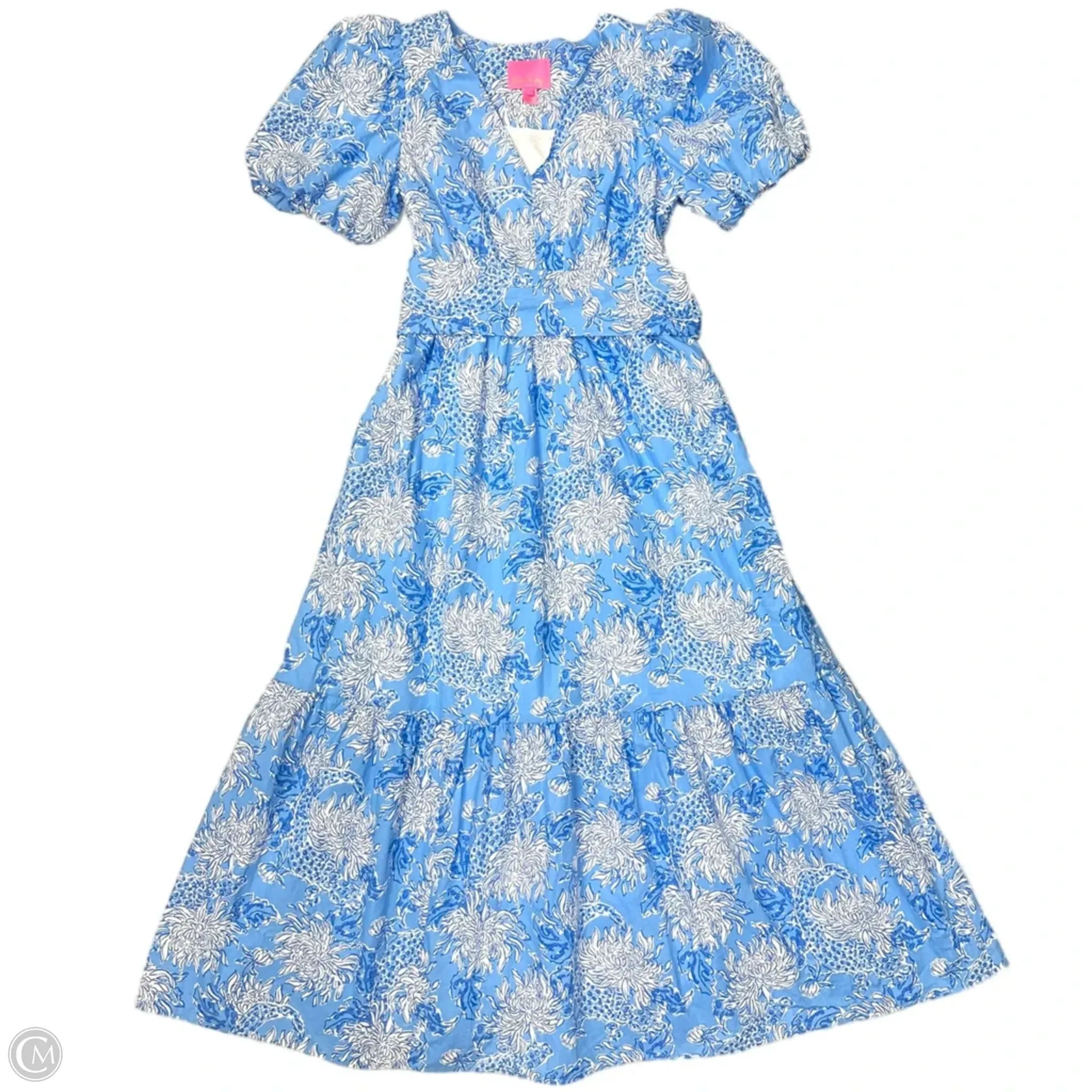 Dress Designer By Lilly Pulitzer In Blue & White, Size: S