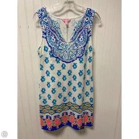 Dress Designer By Lilly Pulitzer In Blue & White, Size: S