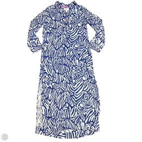 Dress Designer By Lilly Pulitzer In Blue & White, Size: S