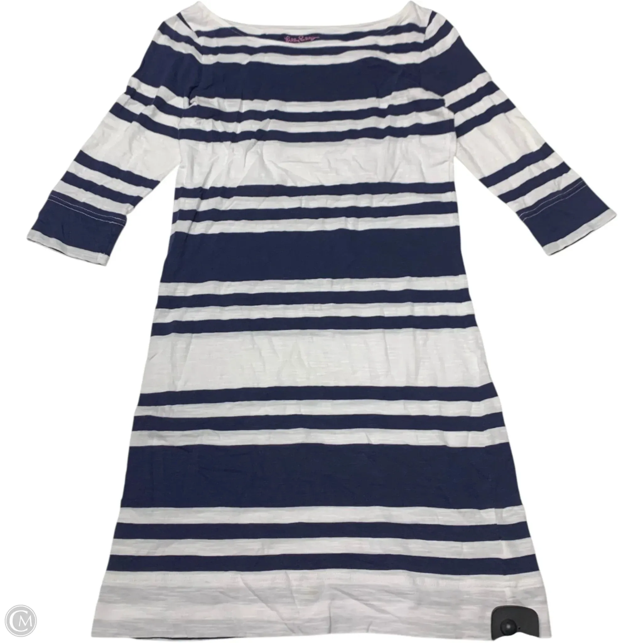 Dress Designer By Lilly Pulitzer In Blue & White, Size: S