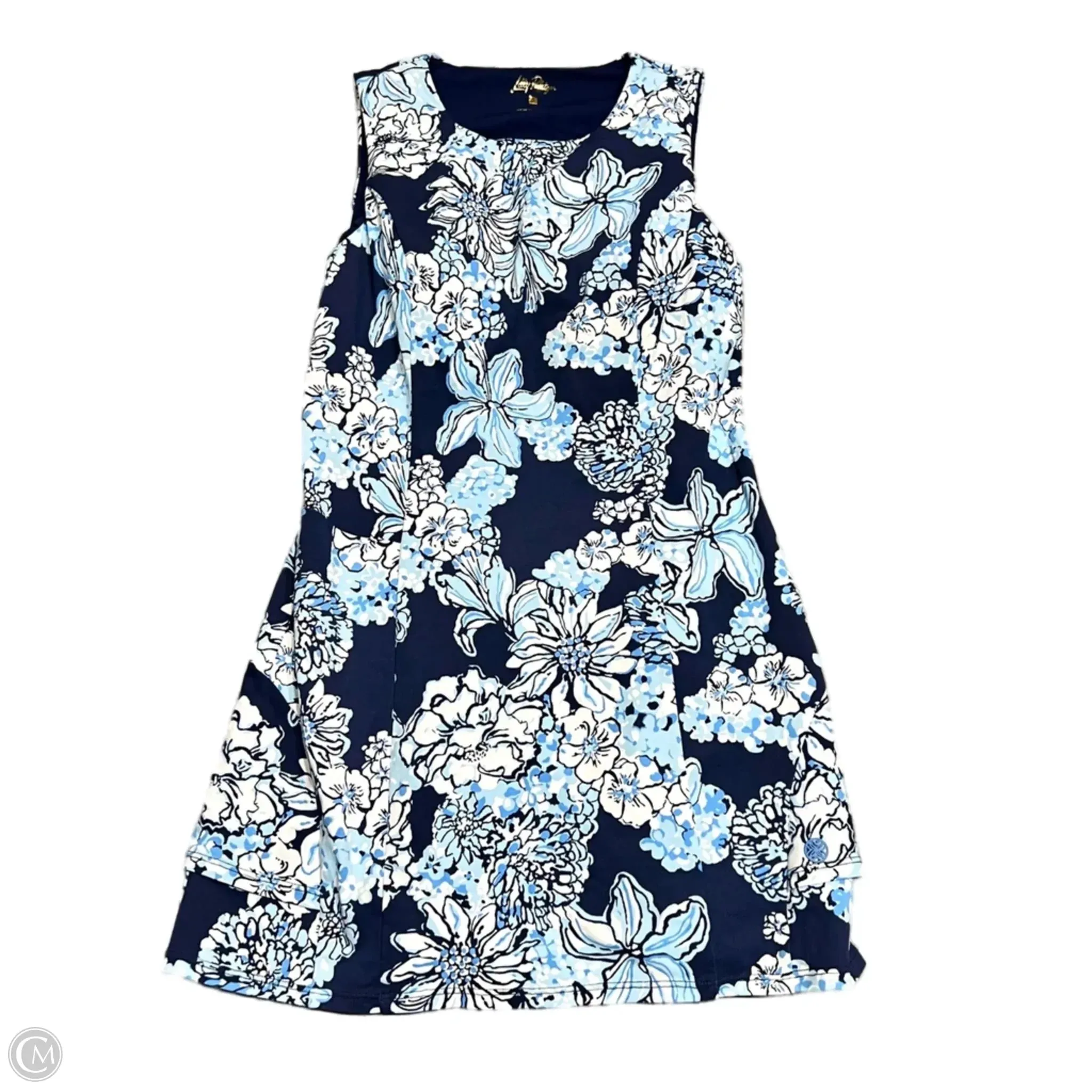 Dress Designer By Lilly Pulitzer In Blue & White, Size: S