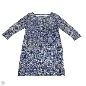 Dress Designer By Lilly Pulitzer In Blue & White, Size: Xl