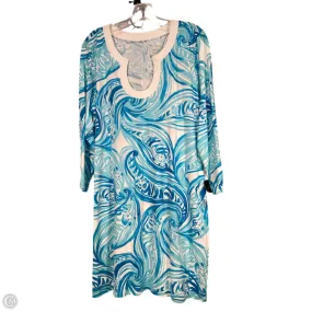Dress Designer By Lilly Pulitzer In Blue & White, Size: Xl
