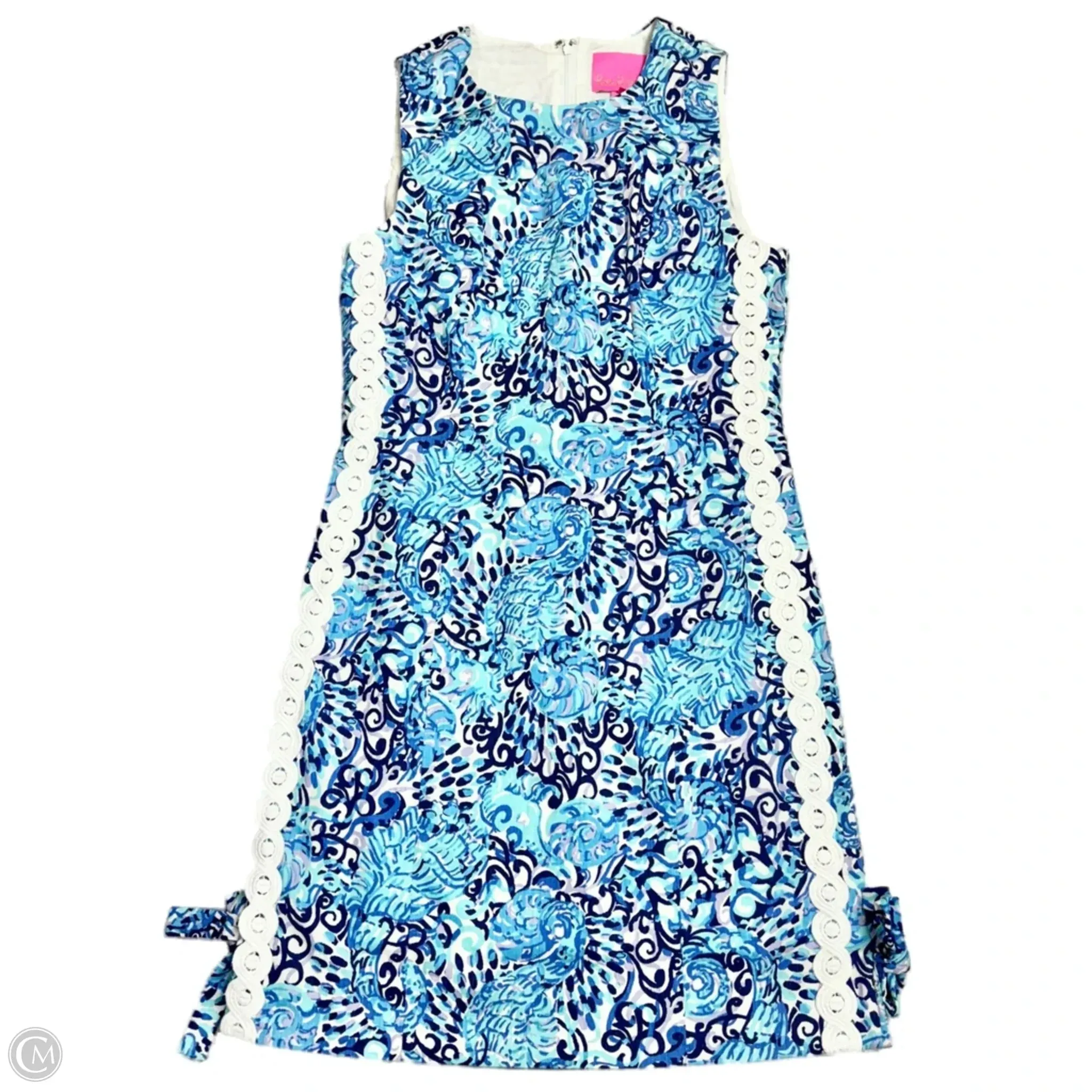 Dress Designer By Lilly Pulitzer In Blue & White, Size: Xs