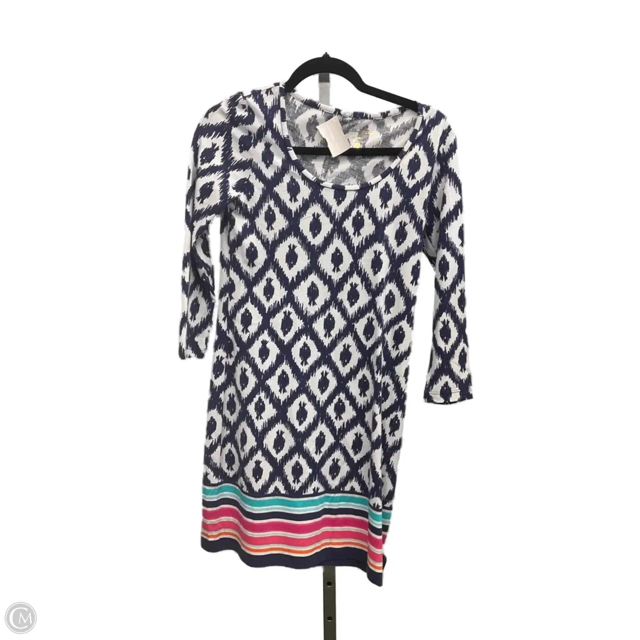 Dress Designer By Lilly Pulitzer In Blue & White, Size: Xs