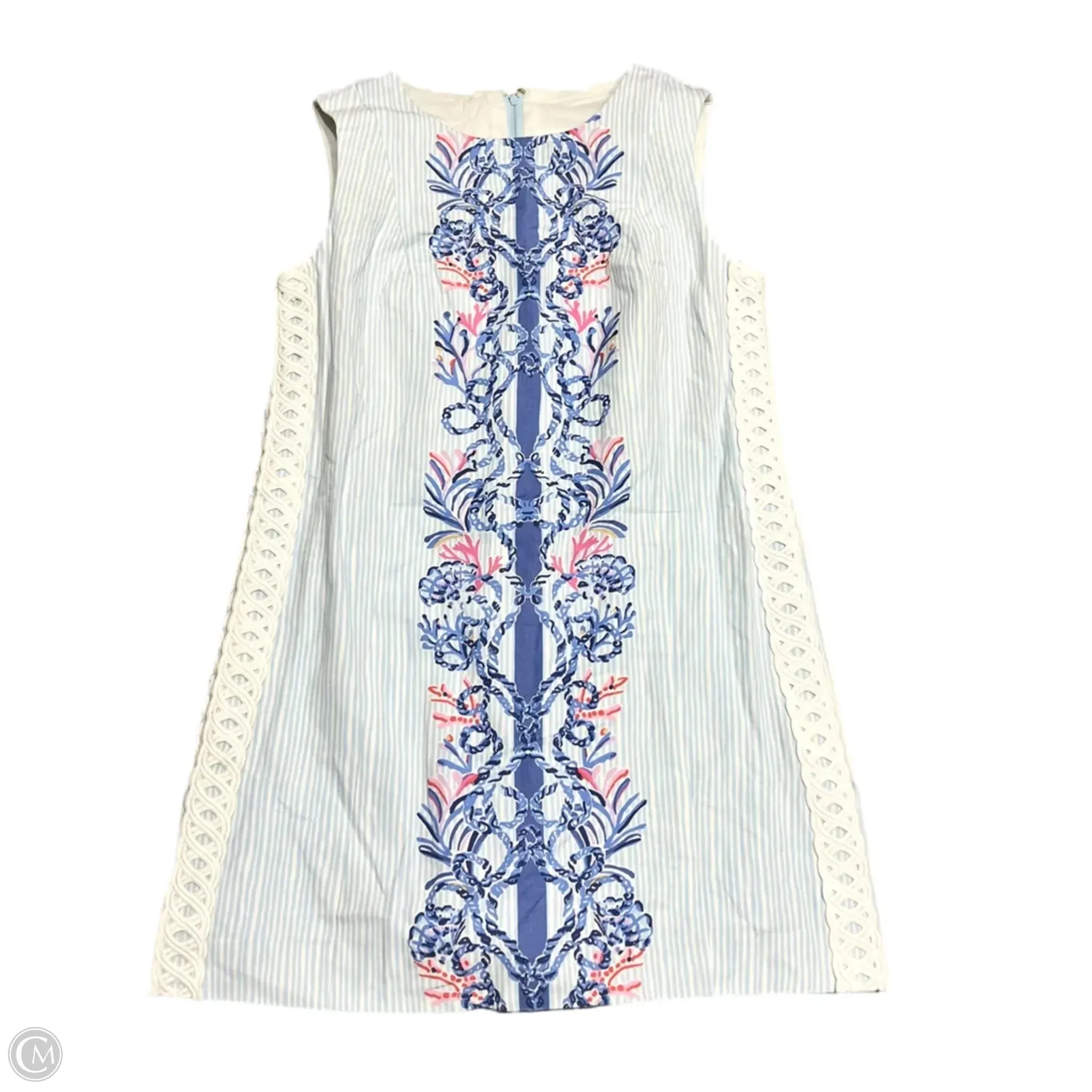 Dress Designer By Lilly Pulitzer In Blue & White, Size: Xxs