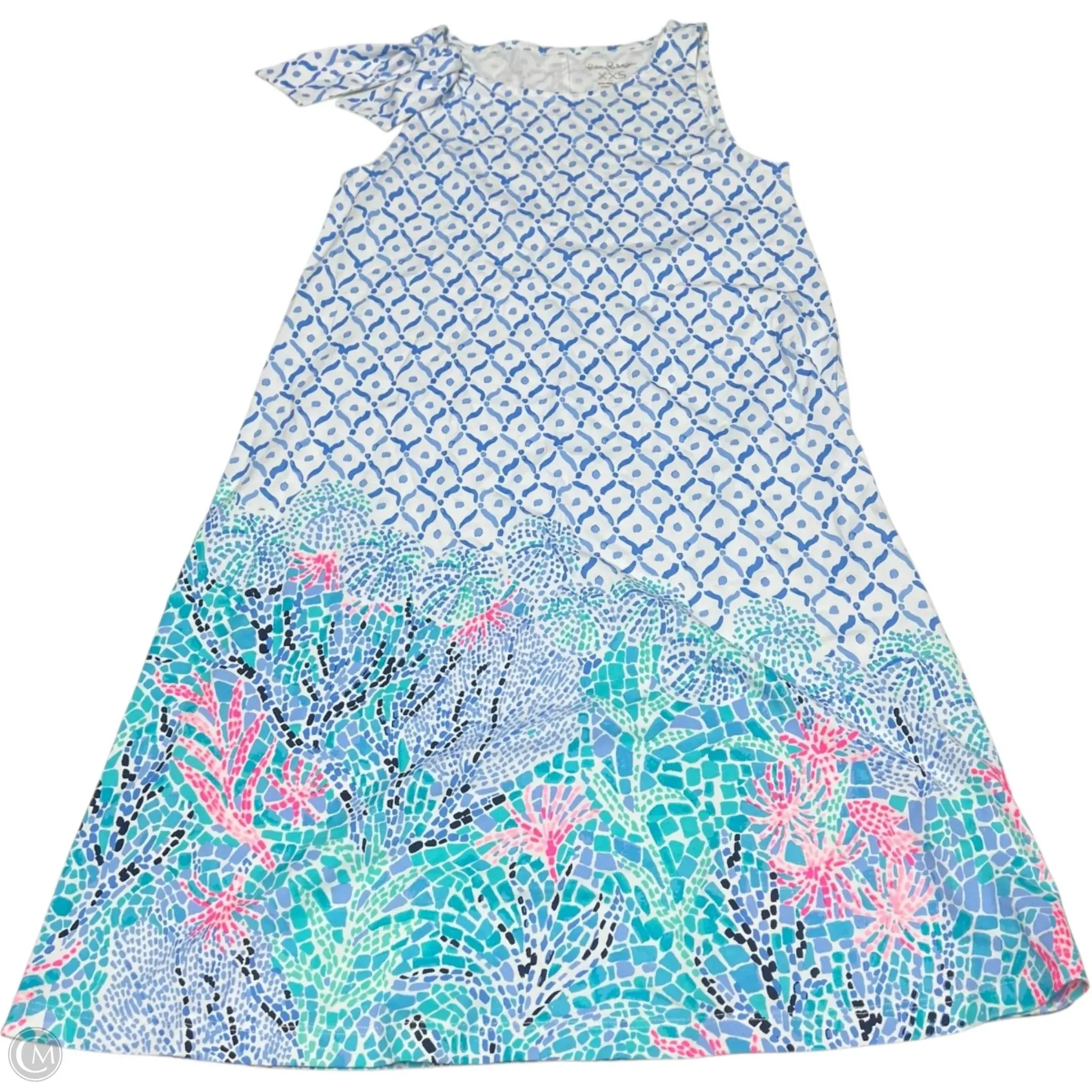 Dress Designer By Lilly Pulitzer In Blue & White, Size: Xxs