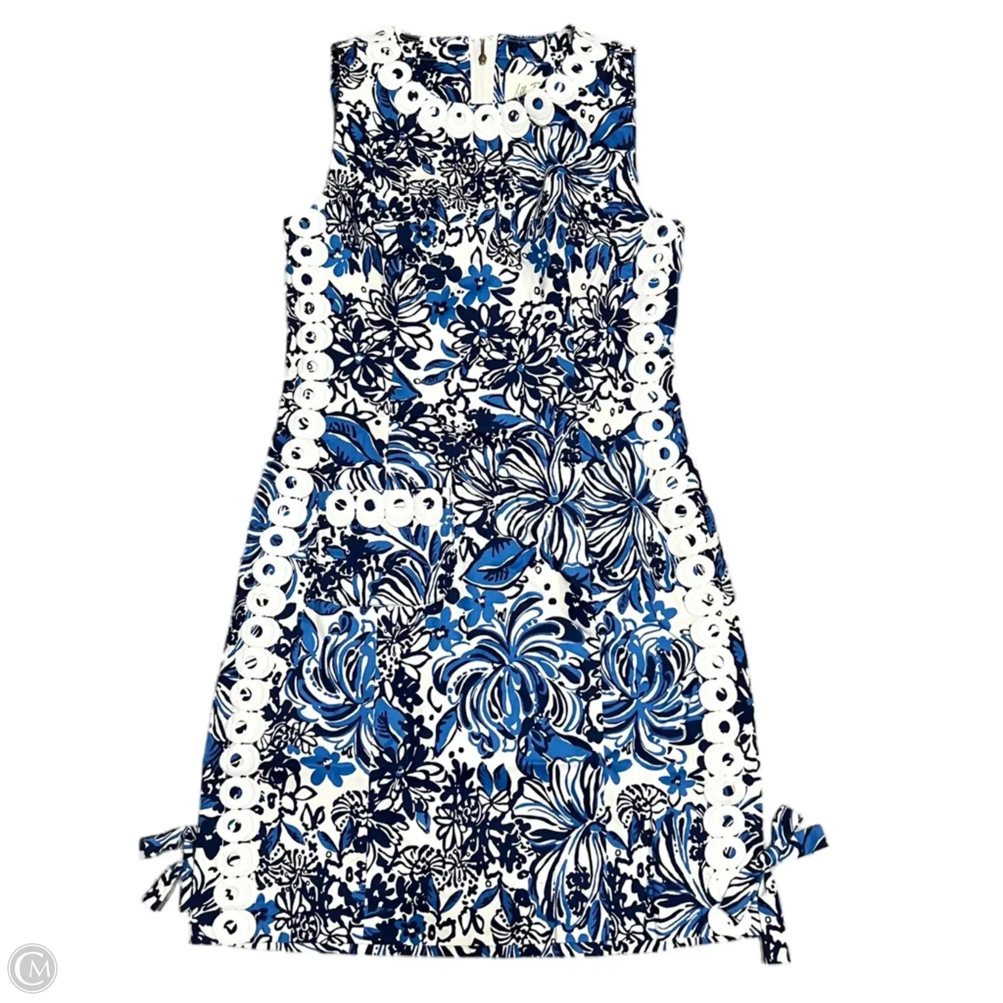 Dress Designer By Lilly Pulitzer In Blue & White, Size: Xxs