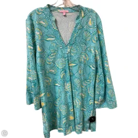 Dress Designer By Lilly Pulitzer In Blue & Yellow, Size: L