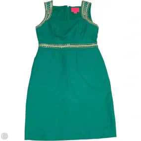 Dress Designer By Lilly Pulitzer In Gold & Green, Size: S