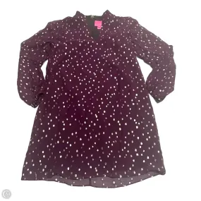 Dress Designer By Lilly Pulitzer In Gold & Purple, Size: S
