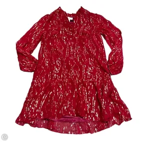 Dress Designer By Lilly Pulitzer In Gold & Red, Size: Small