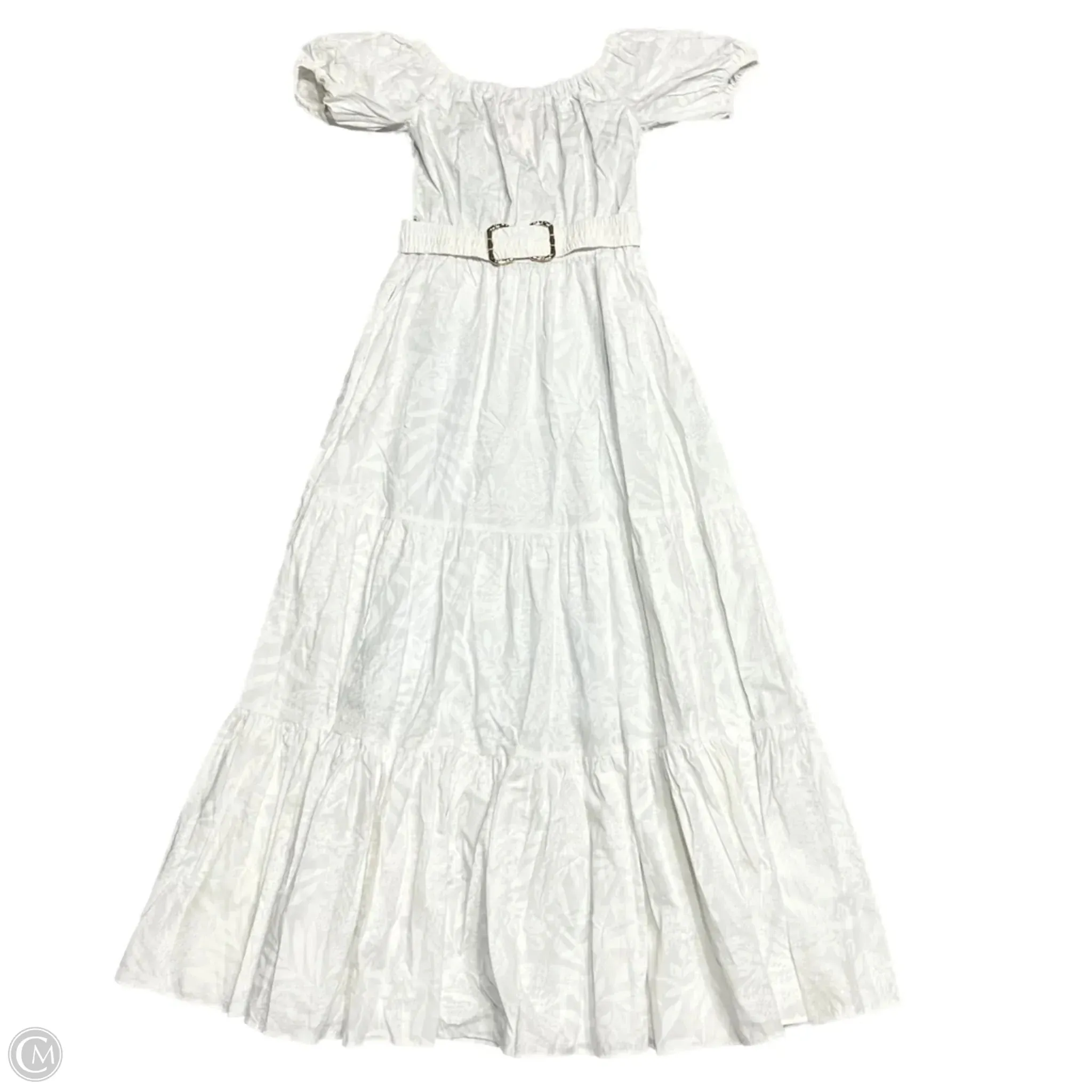 Dress Designer By Lilly Pulitzer In Gold & White, Size: S