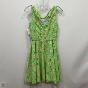 Dress Designer By Lilly Pulitzer In Green & Pink, Size: 6