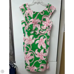 Dress Designer By Lilly Pulitzer In Green & Pink, Size: 8