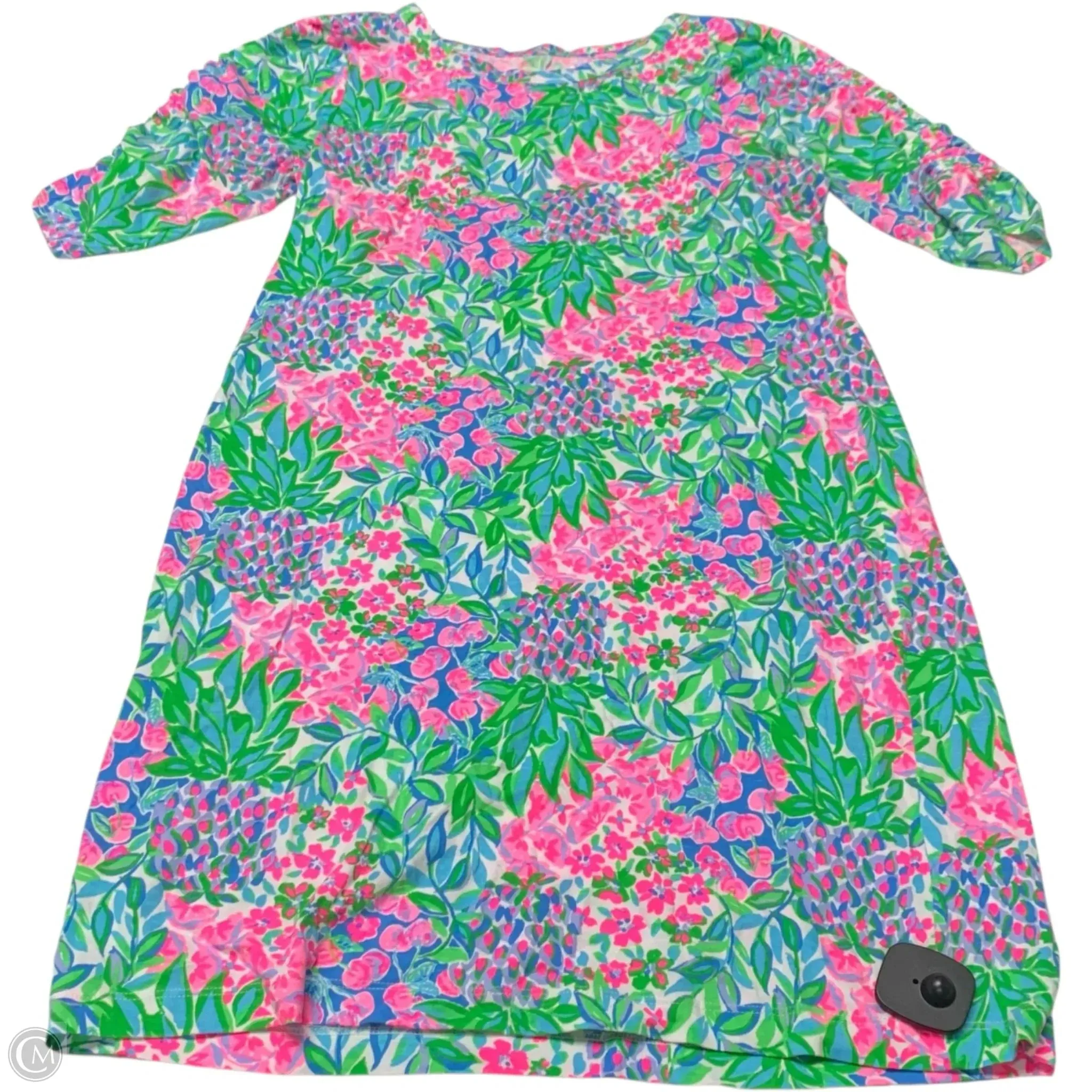 Dress Designer By Lilly Pulitzer In Green & Pink, Size: M