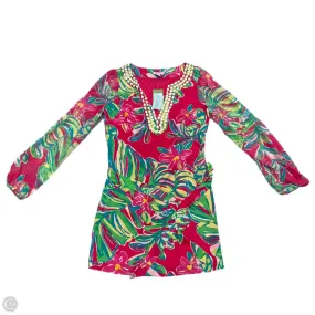 Dress Designer By Lilly Pulitzer In Green & Pink, Size: S