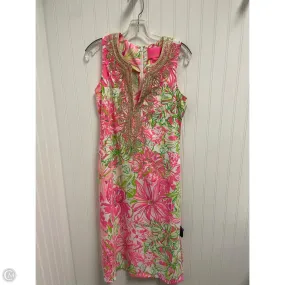 Dress Designer By Lilly Pulitzer In Green & Pink, Size: Xs