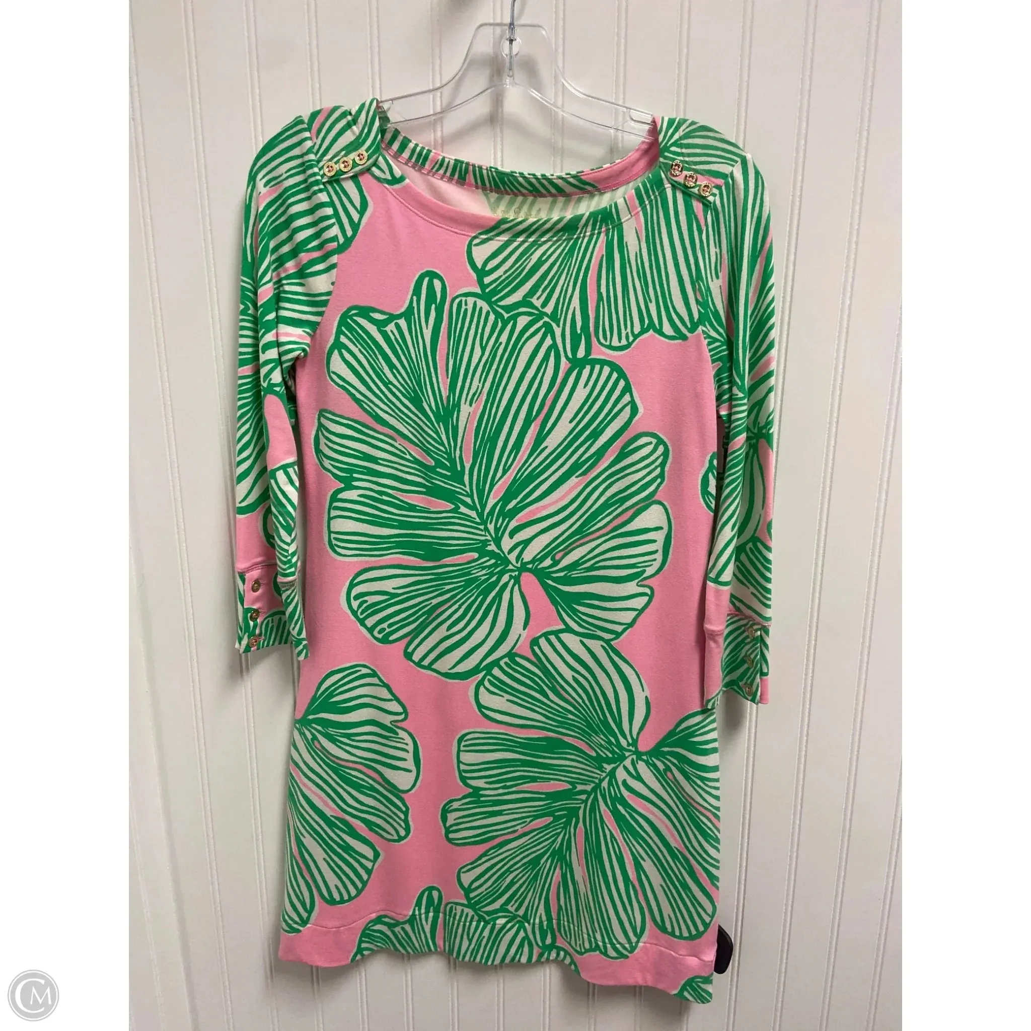 Dress Designer By Lilly Pulitzer In Green & Pink, Size: Xs