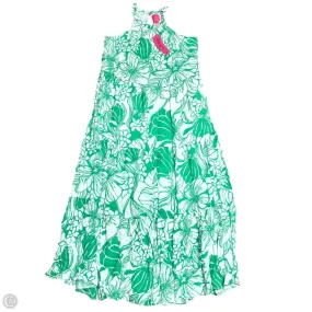 Dress Designer By Lilly Pulitzer In Green & White, Size: S