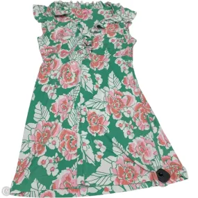 Dress Designer By Lilly Pulitzer In Green & White, Size: Xl