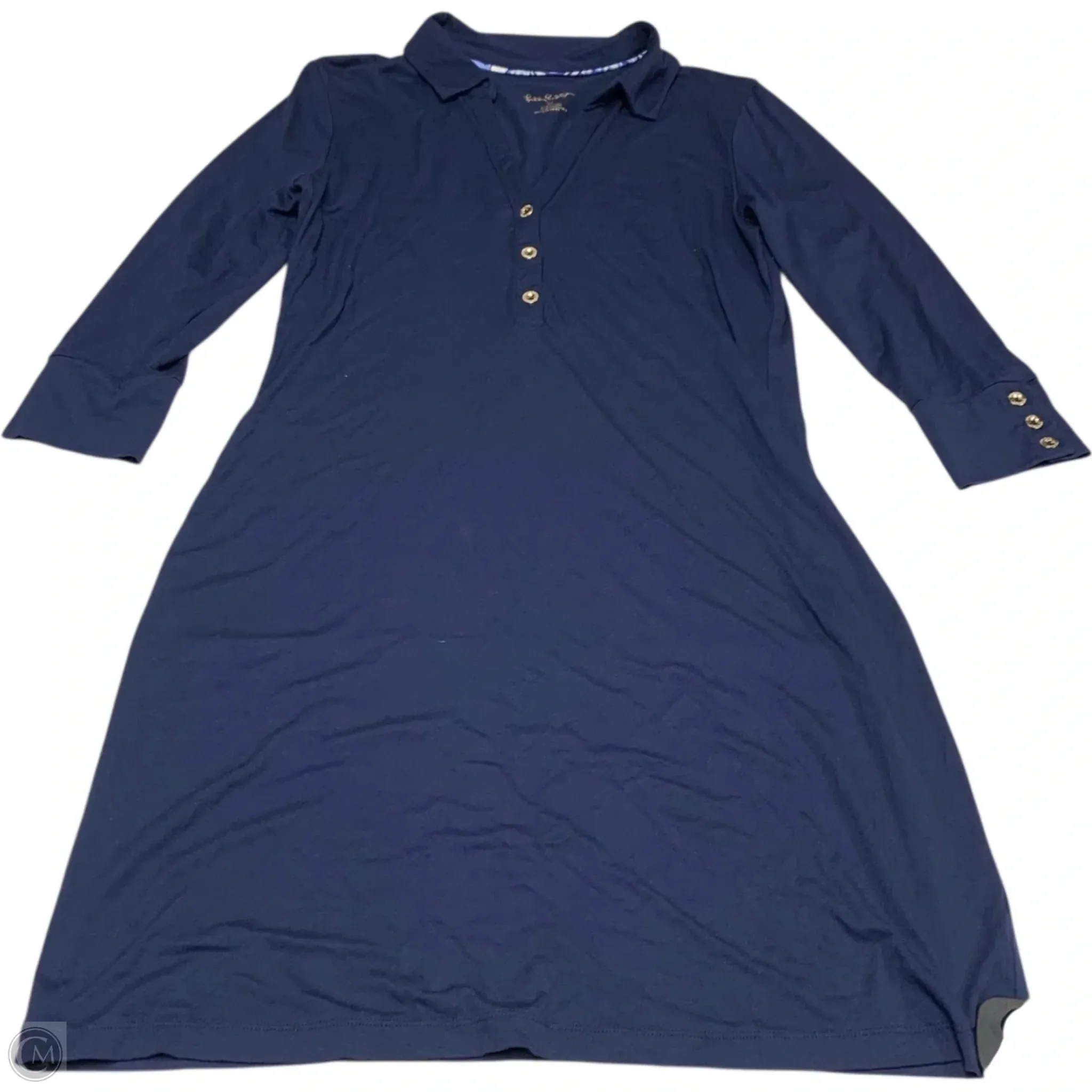 Dress Designer By Lilly Pulitzer In Navy, Size: M