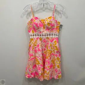 Dress Designer By Lilly Pulitzer In Orange & Pink, Size: 2