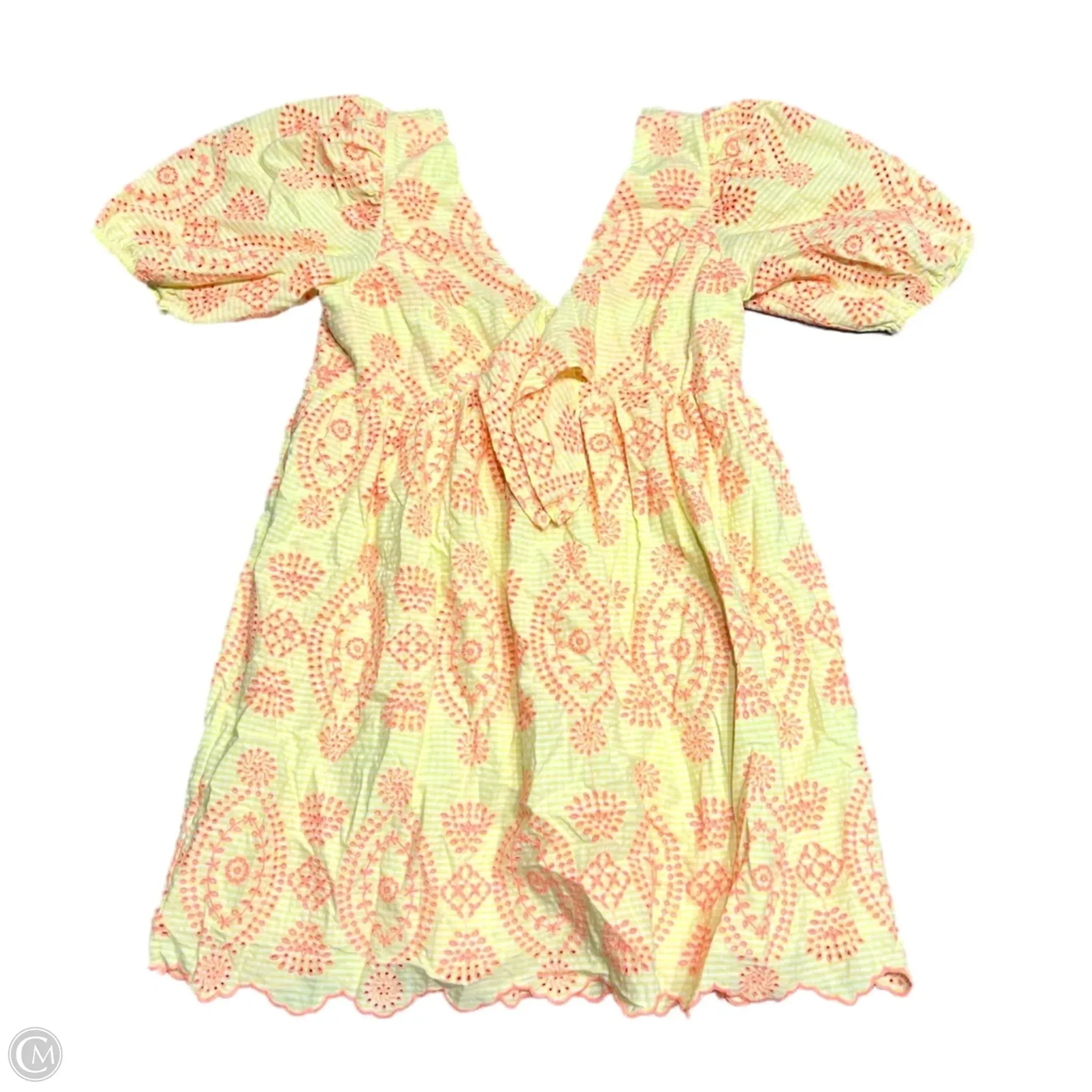 Dress Designer By Lilly Pulitzer In Orange & Yellow, Size: L