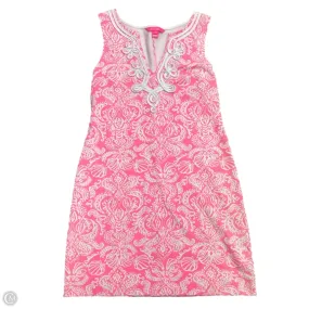 Dress Designer By Lilly Pulitzer In Pink & White, Size: S