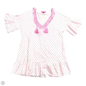 Dress Designer By Lilly Pulitzer In Pink & White, Size: S/M