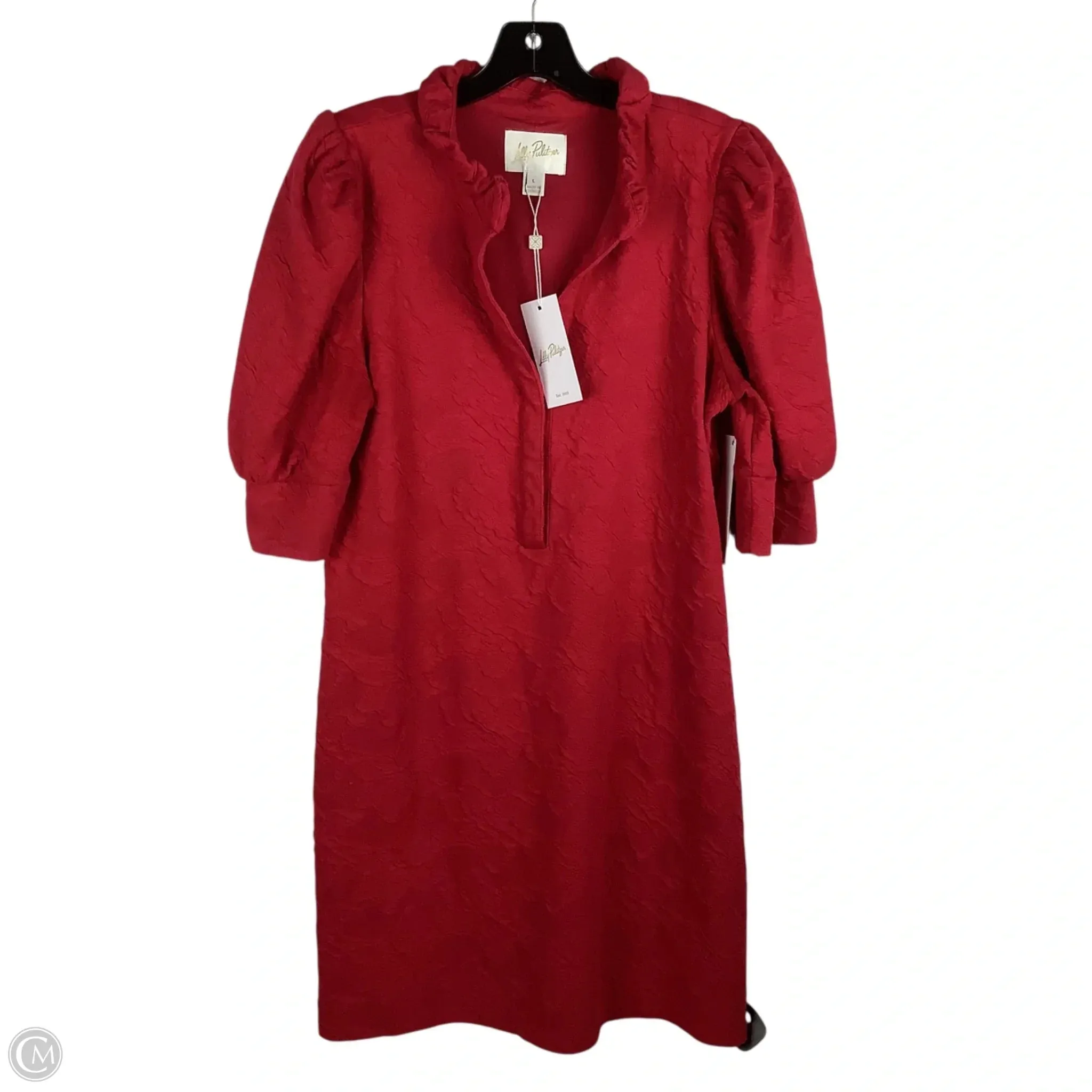 Dress Designer By Lilly Pulitzer In Red, Size: L