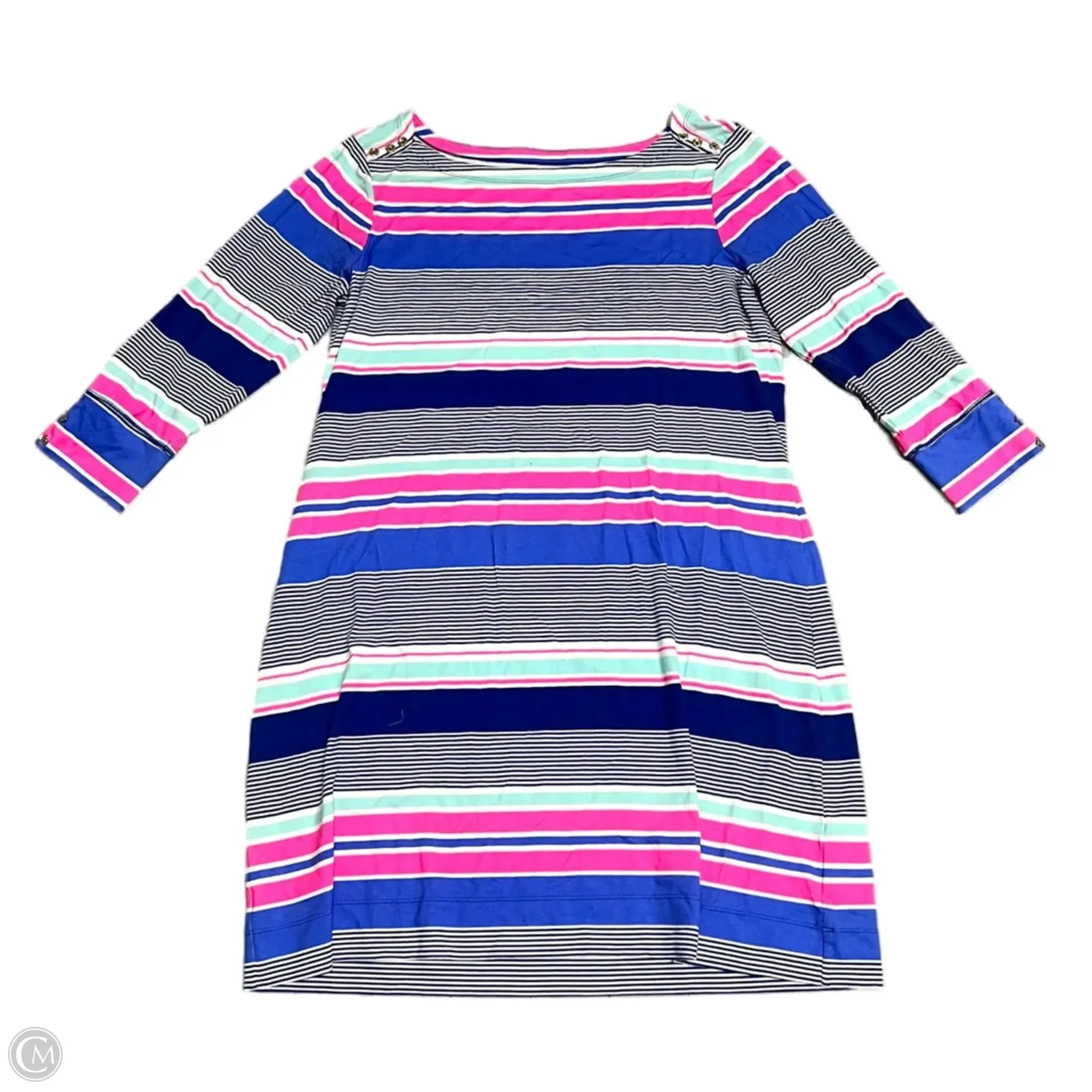 Dress Designer By Lilly Pulitzer In Striped Pattern, Size: Xl