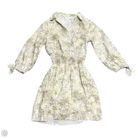 Dress Designer By Lilly Pulitzer In Tan & White, Size: S