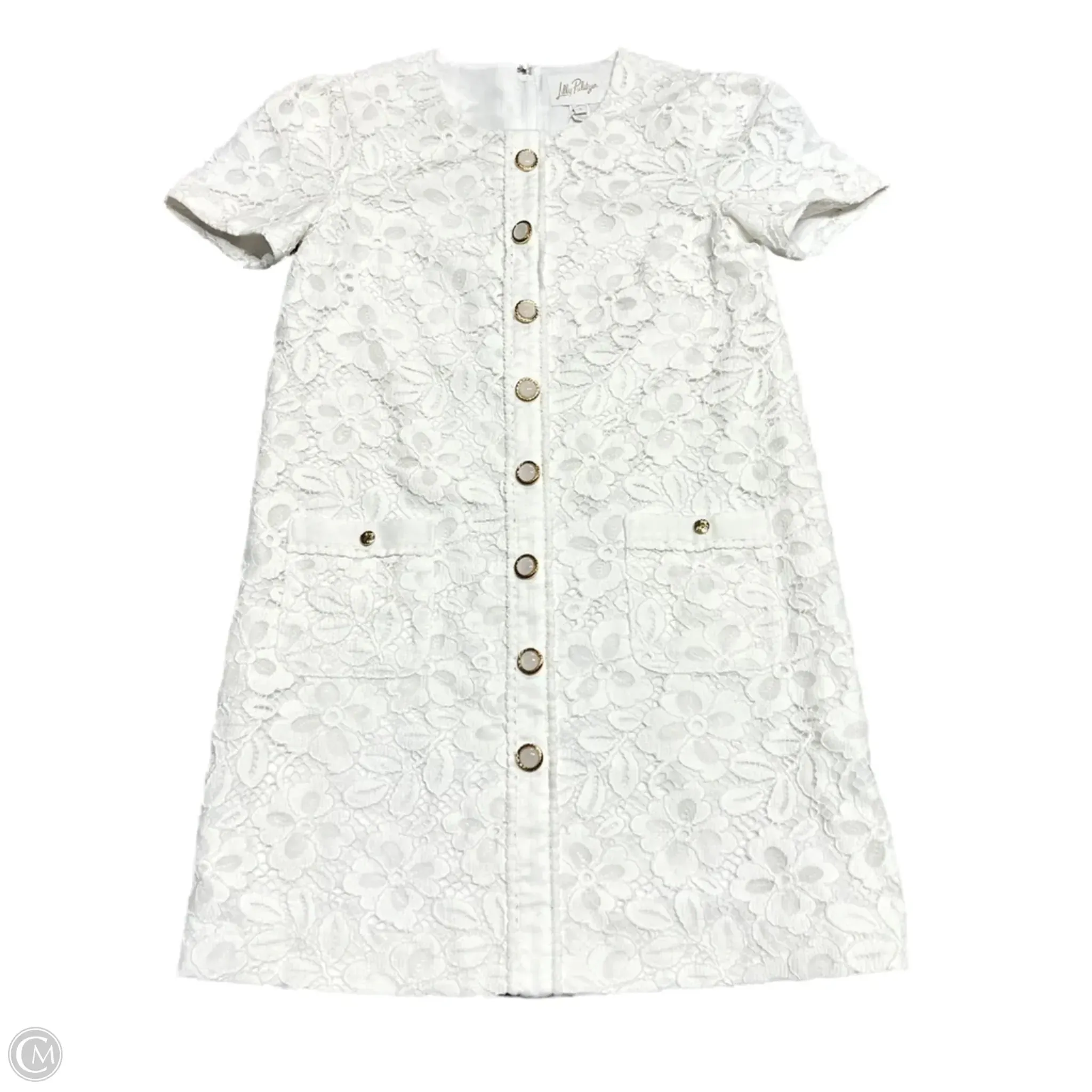 Dress Designer By Lilly Pulitzer In White, Size: S