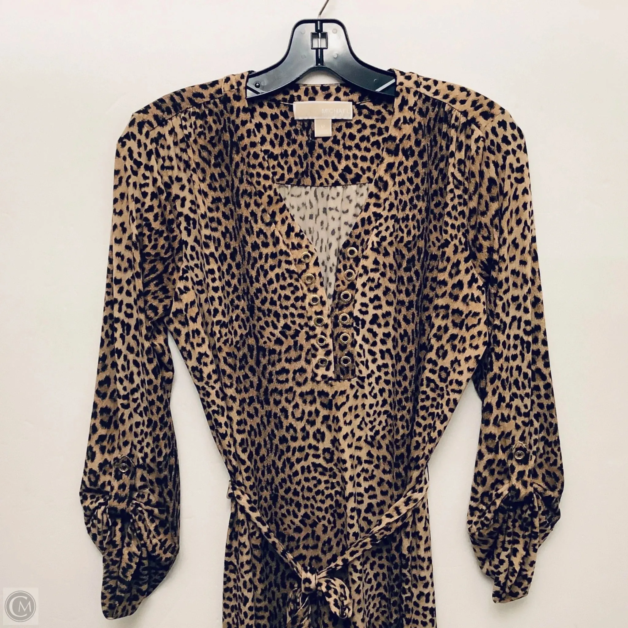 Dress Designer By Michael Kors In Animal Print, Size: M